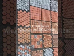 Czerwone opracowane cegły gliniane Bezpłatna próbka dla ściany tła 240 * 50 * 20 mm